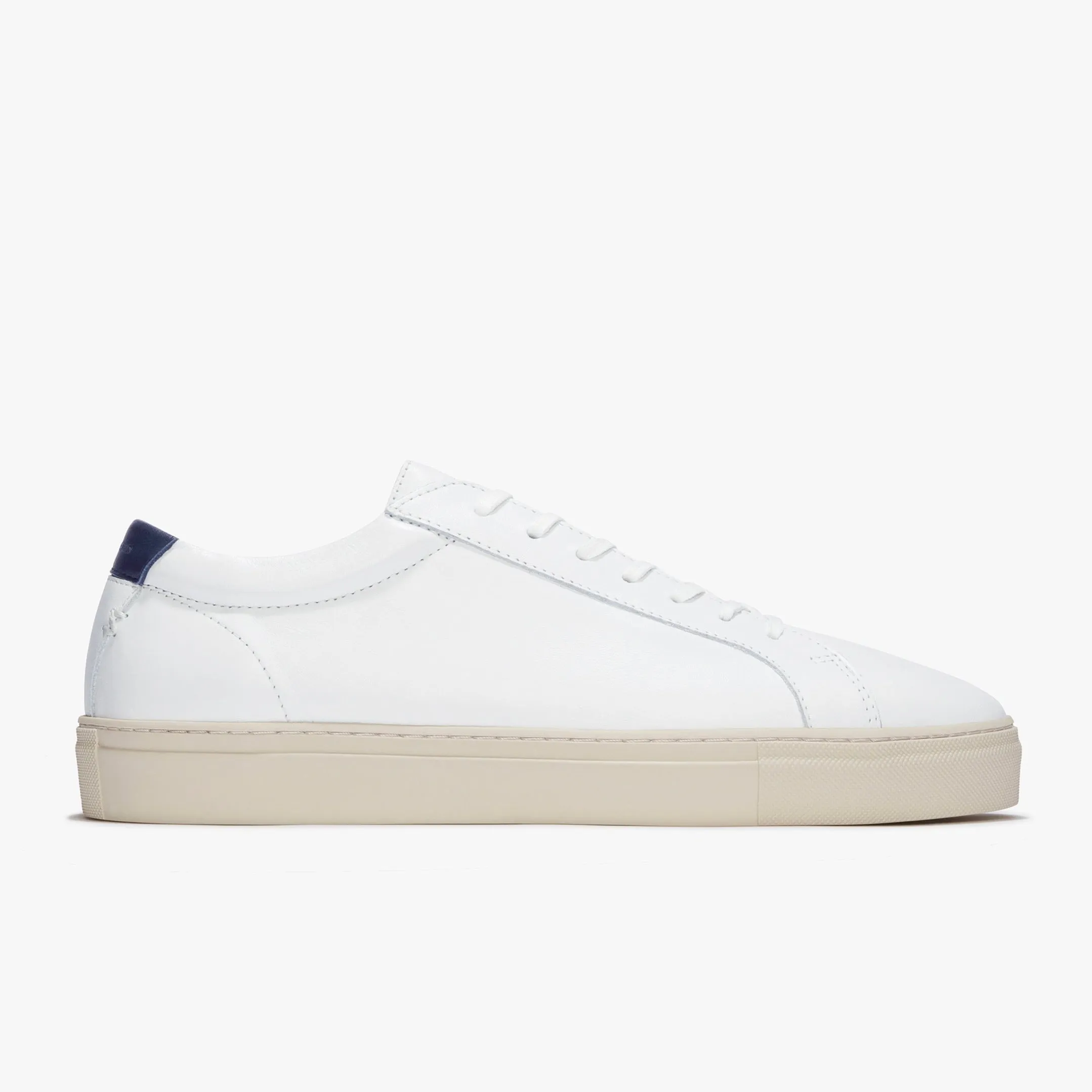 Series 1 White Vintage Navy Leather Mens