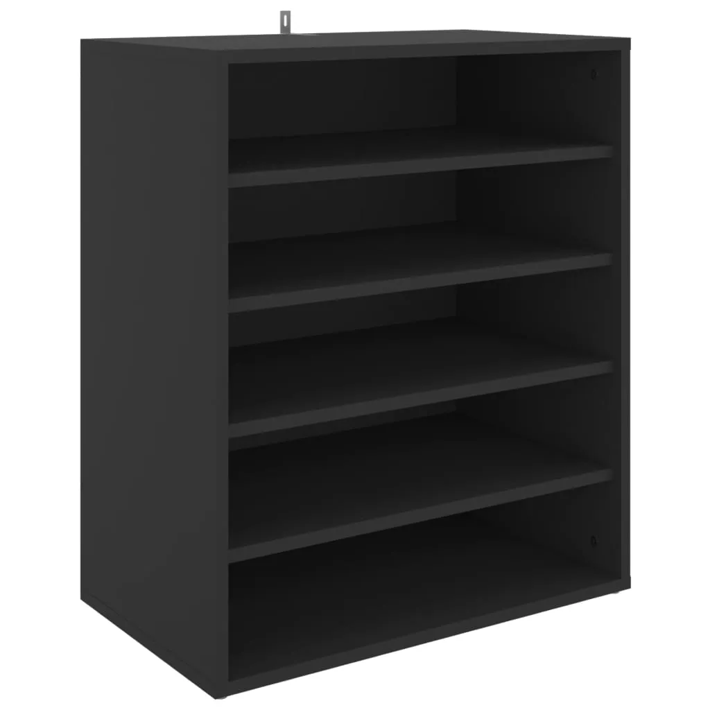 Shoe Cabinet Black 60x35x70 cm Engineered Wood