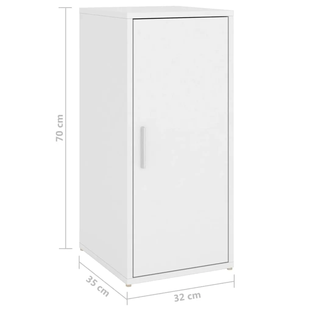 Shoe Cabinet White 32x35x70 cm Engineered Wood