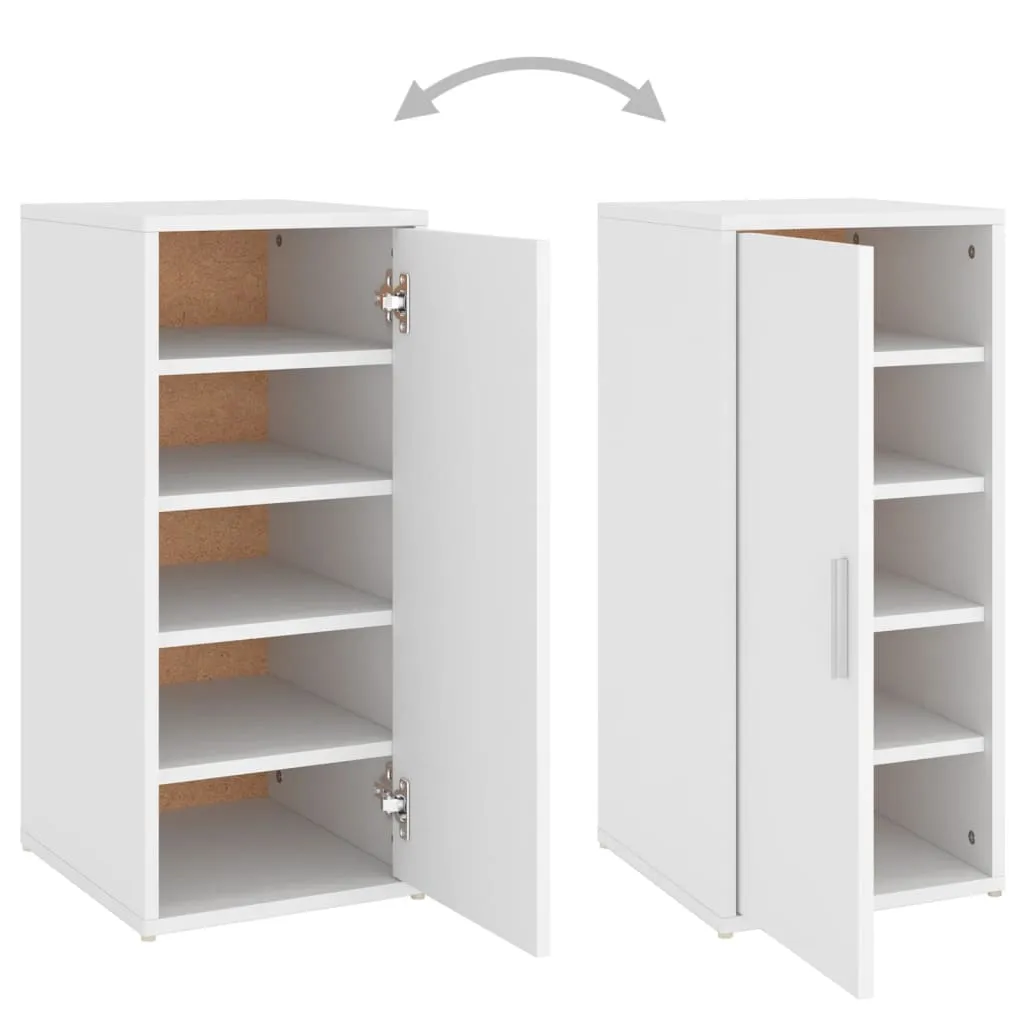 Shoe Cabinet White 32x35x70 cm Engineered Wood