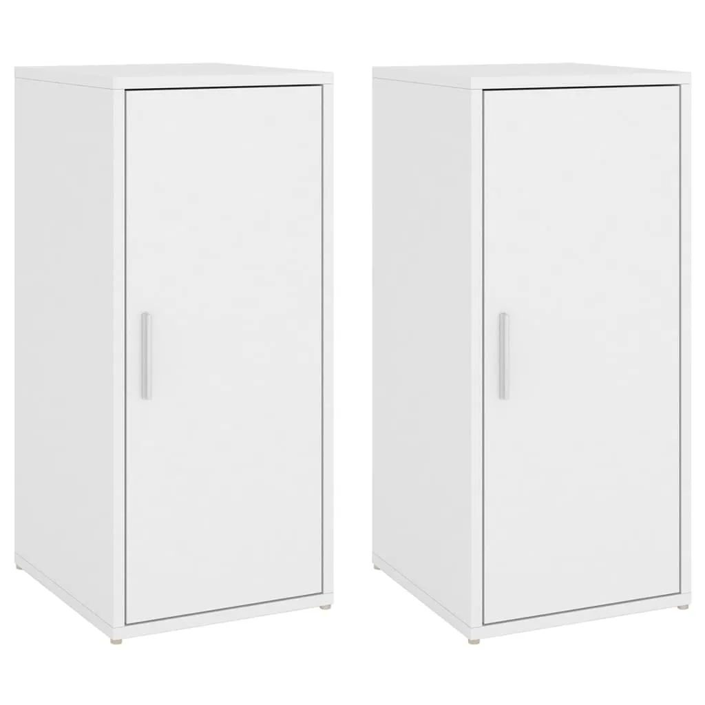 Shoe Cabinets 2 pcs White 32x35x70 cm Engineered Wood