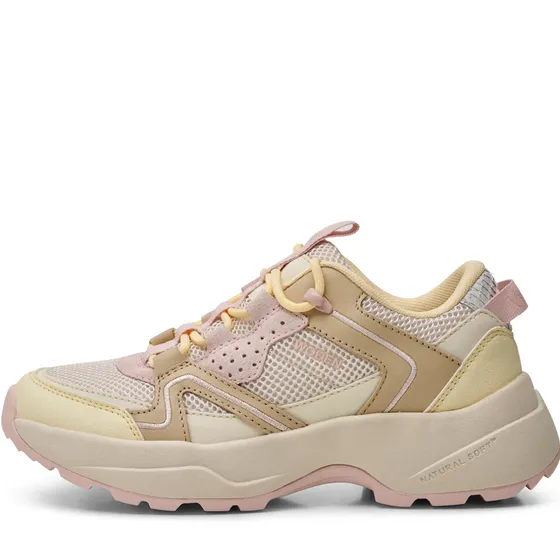 SIF Reflective Cream & Pink Sneakers