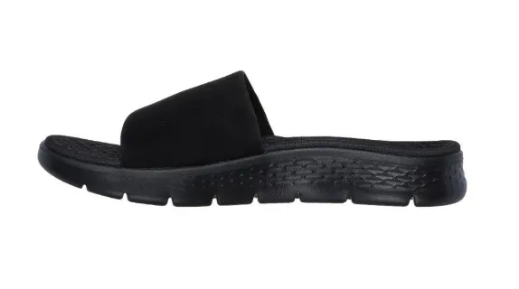 SKECHERS Go Walk Flex Sandal Shoe - Hayley - Black/Black - Womens