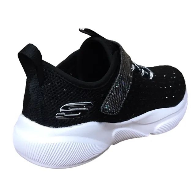 Skechers scarpa da ginnastica da ragazza Meridian Best Intent 81952L BKW nero bianco