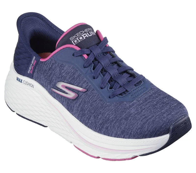 Skechers Womens Slip-ins Max Cushioning Elite 2.0 Prevail Navy Pink