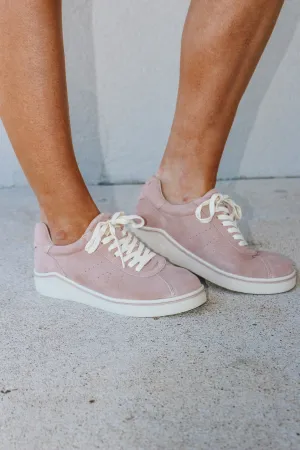 Sprint Blush Suede Sneakers