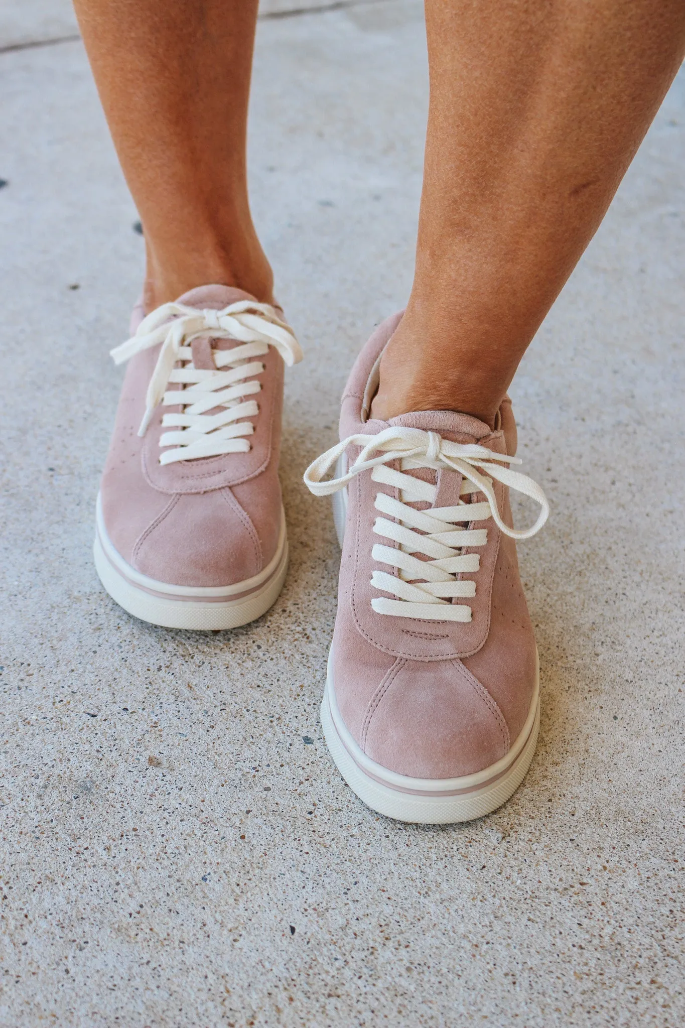 Sprint Blush Suede Sneakers