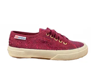 Superga 2750-sangallosatinw sneakers in pizzo S008C40 970 prune