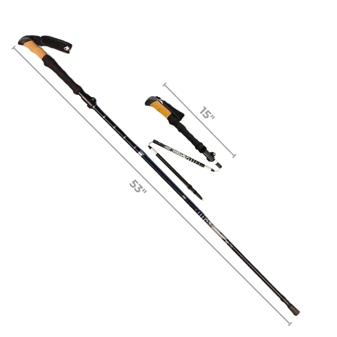 TrailSwift Collapsible Trekking Poles | Lightweight Aluminum 7075