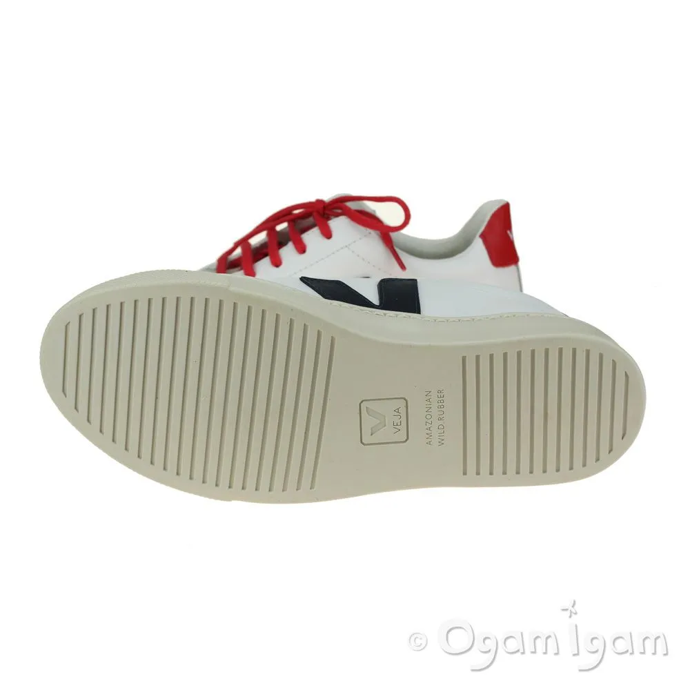 Veja Esplar Lace Boys Girls White Nautico Pekin Trainer