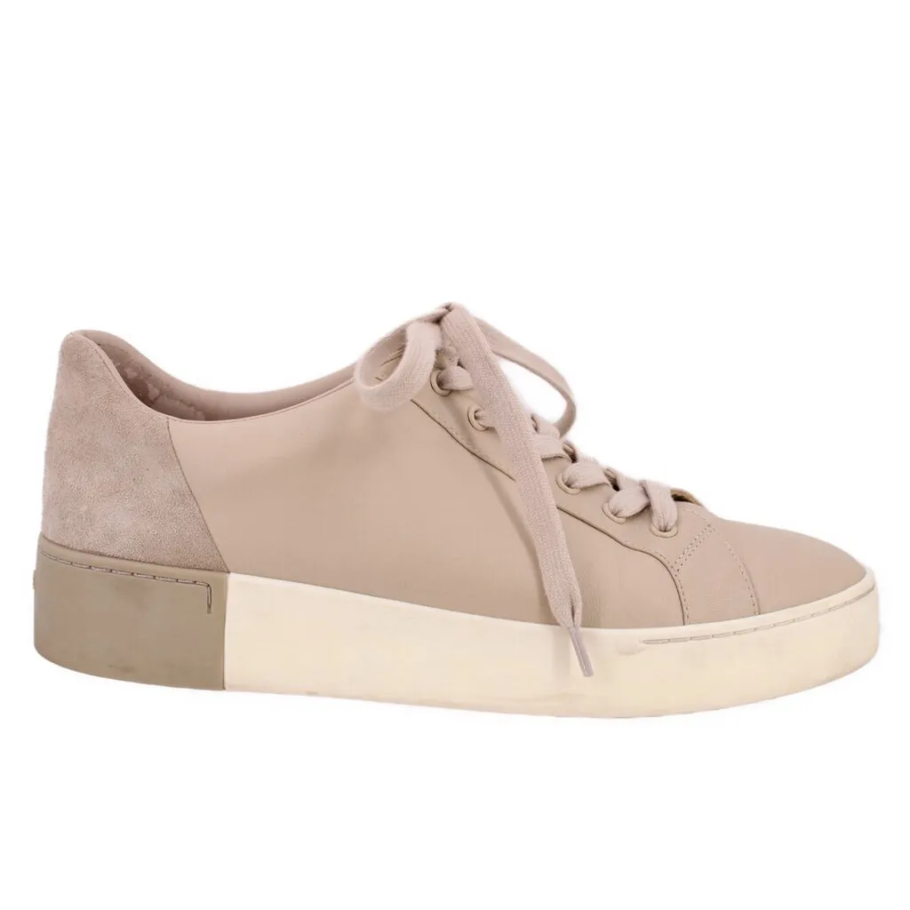 VINCE LEATHER SNEAKERS TAN 10 US