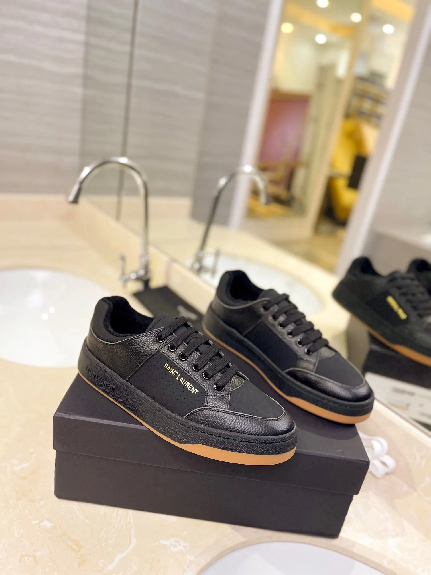 VSL Black Leather Sneakers-168