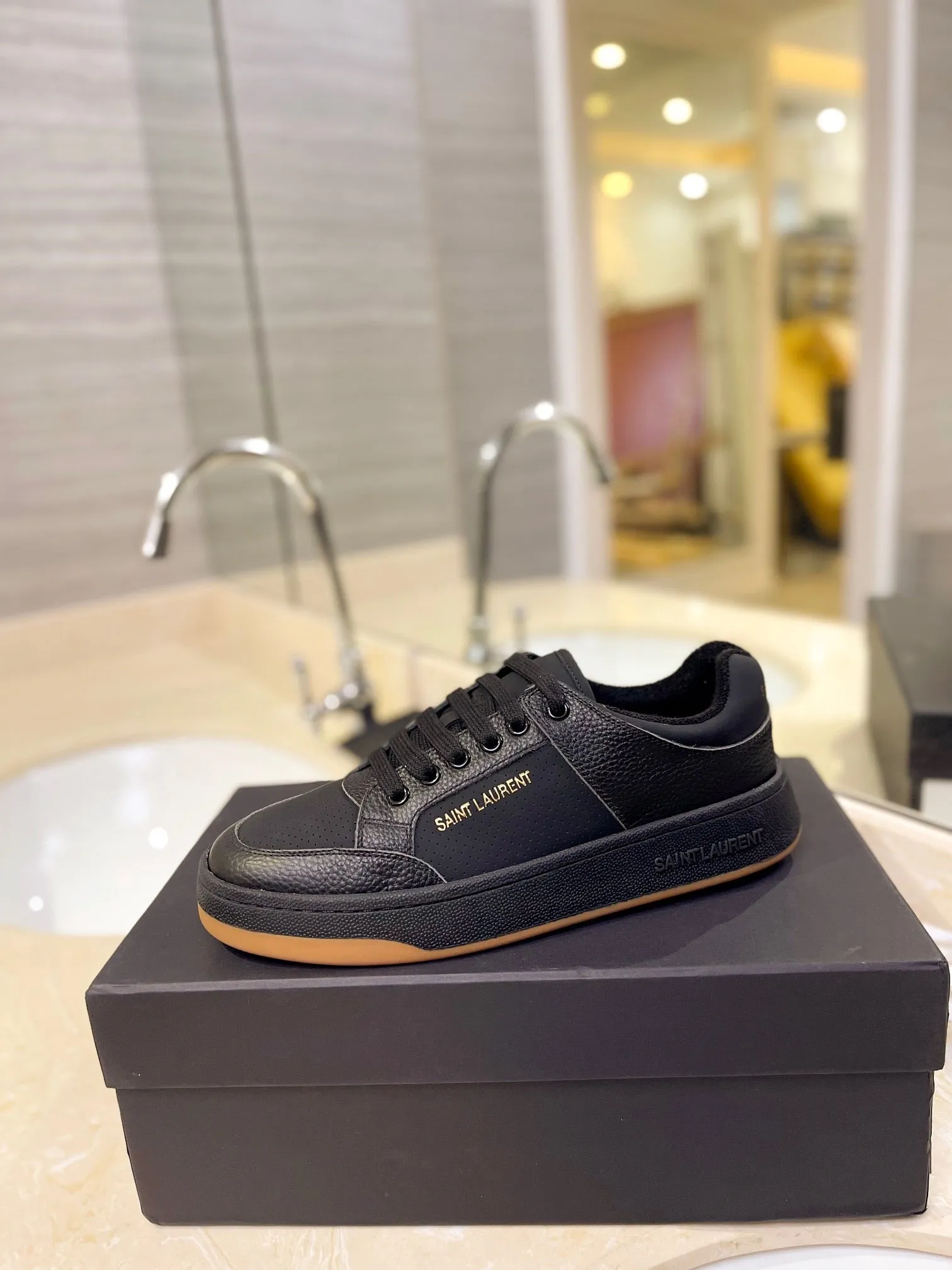 VSL Black Leather Sneakers-168