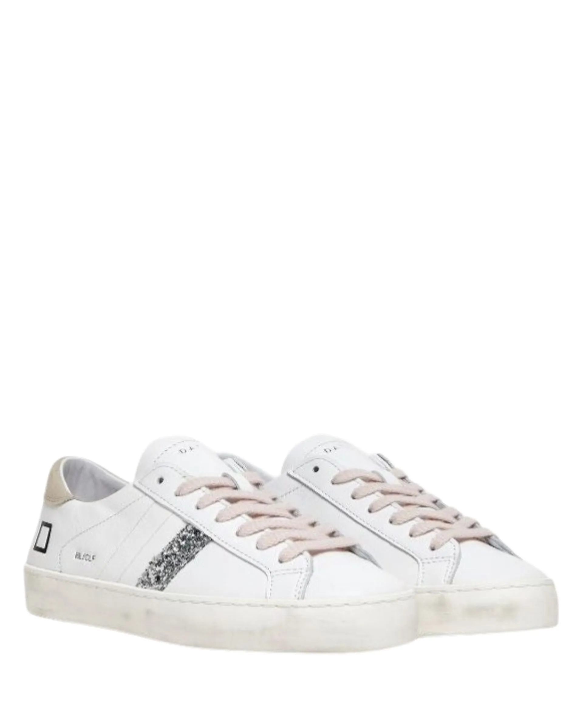 W Hill Low Tennis White/Beige Leather