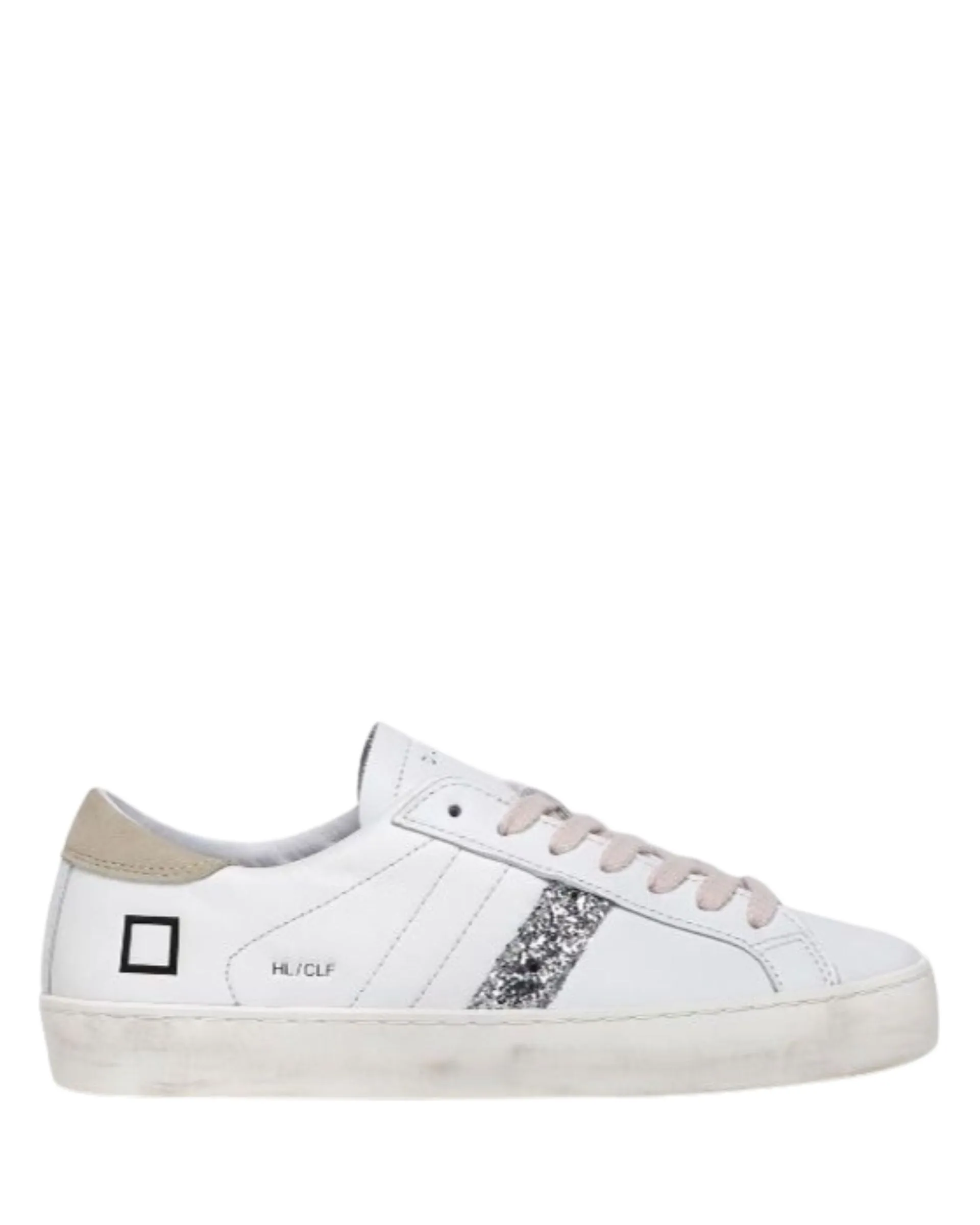 W Hill Low Tennis White/Beige Leather