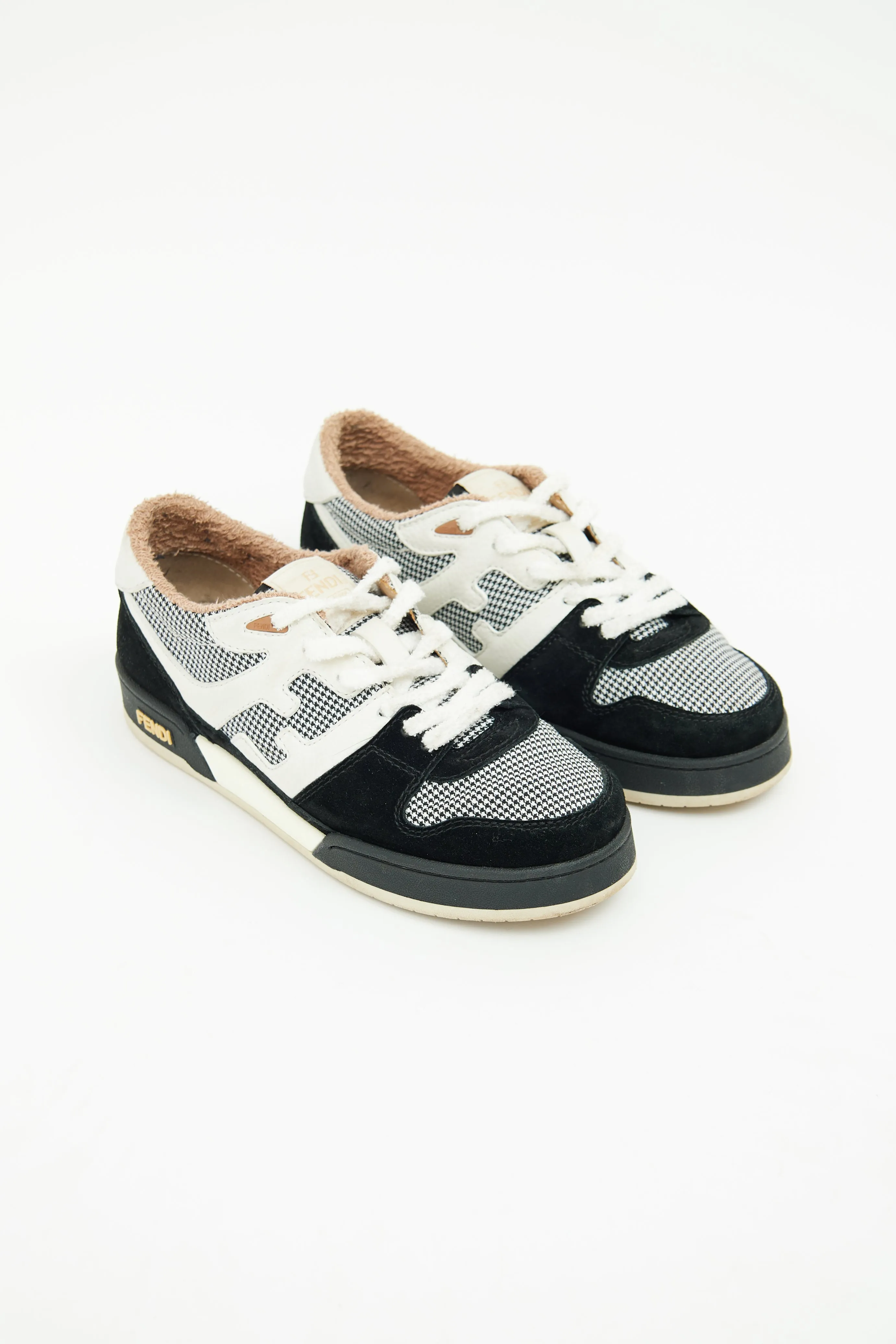 White & Black Match Mixed Sneaker