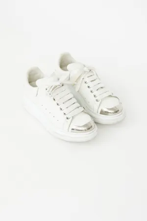 White & Silver Oversized Sneaker