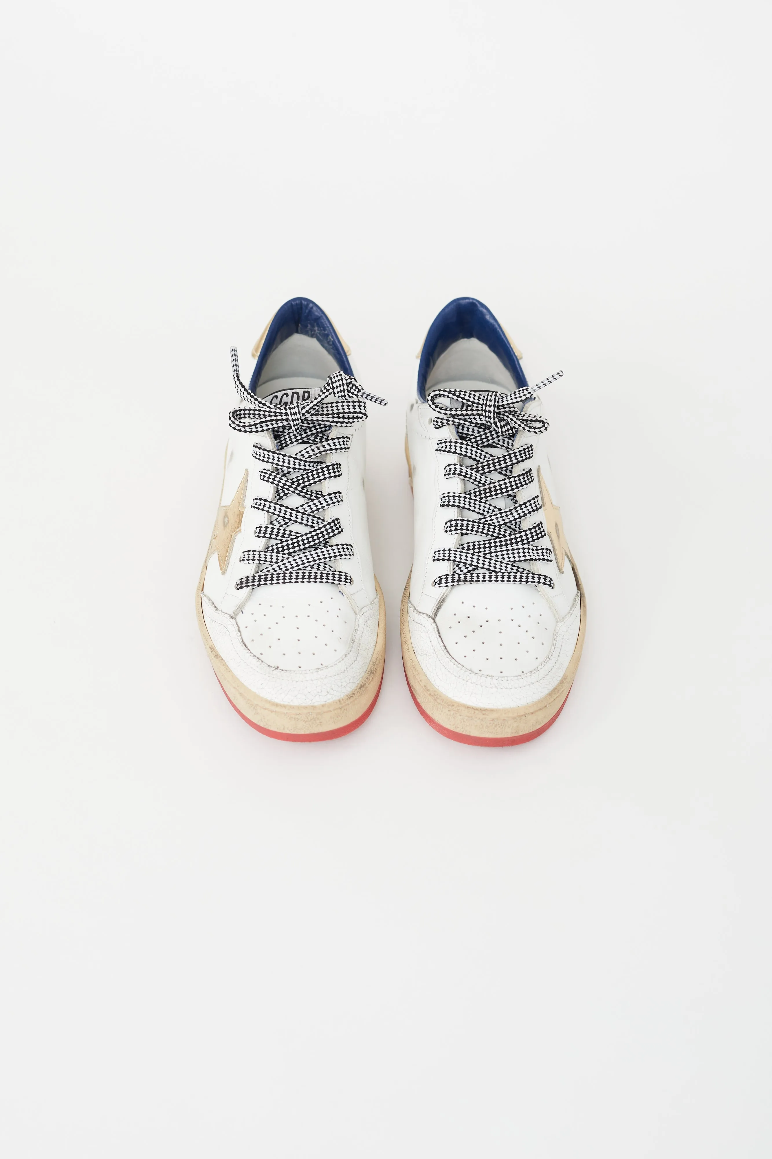 White Leather Ballstar Sneaker