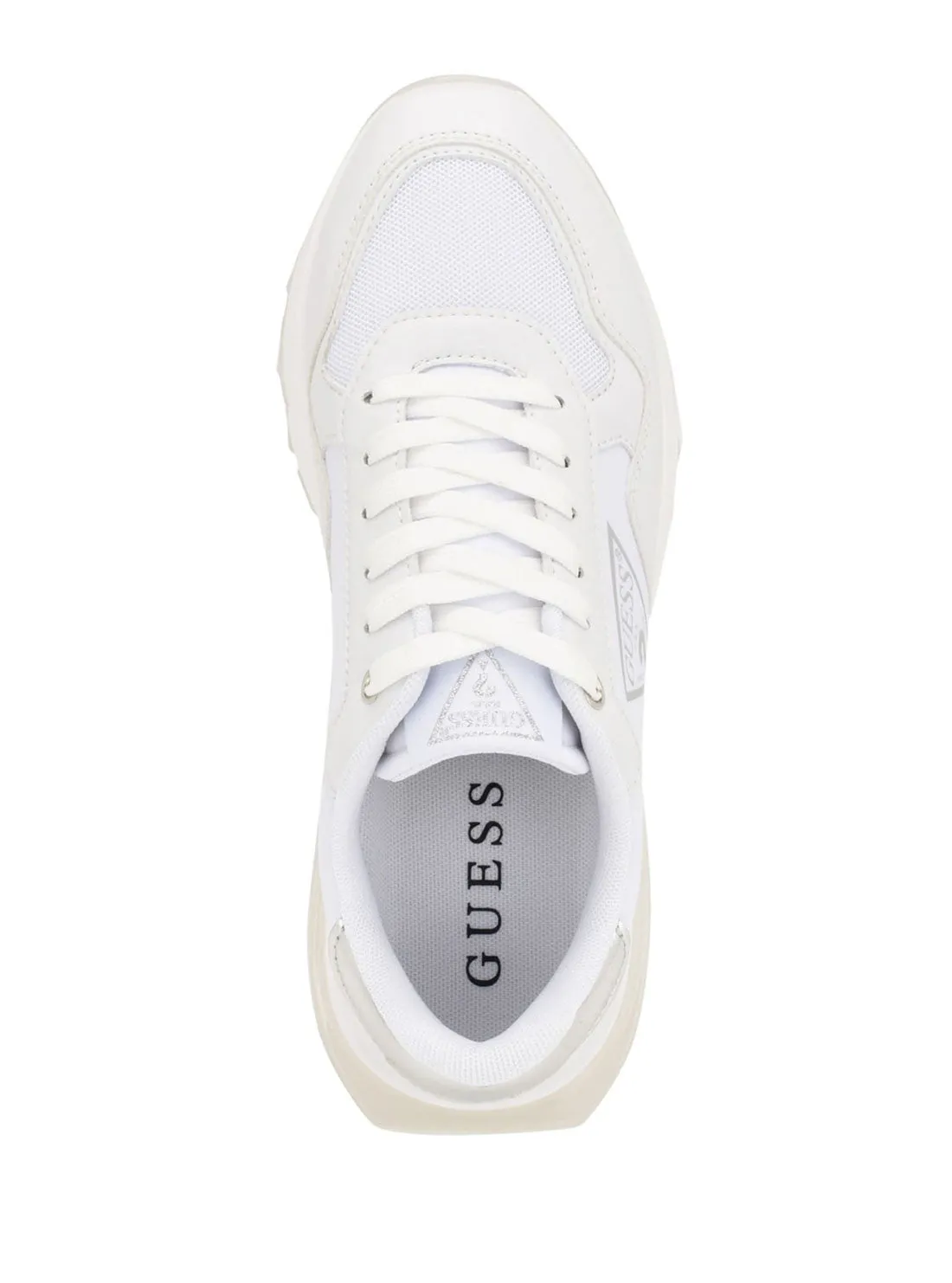 White Melany Logo Low Top Sneakers