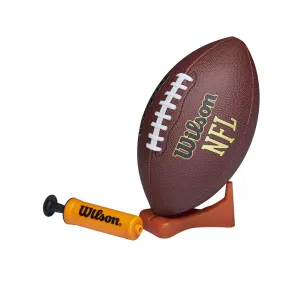 Wilson Nfl Composite Football With Pump And Tee Junior