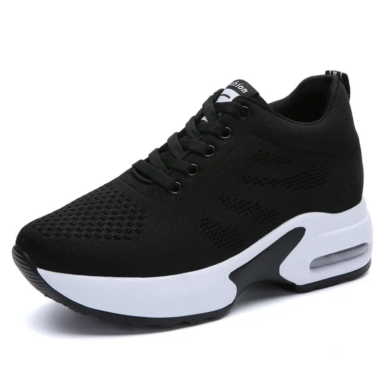 Women Casual Breathable Running Platform Sneakers Lightweight Tennis Shoes