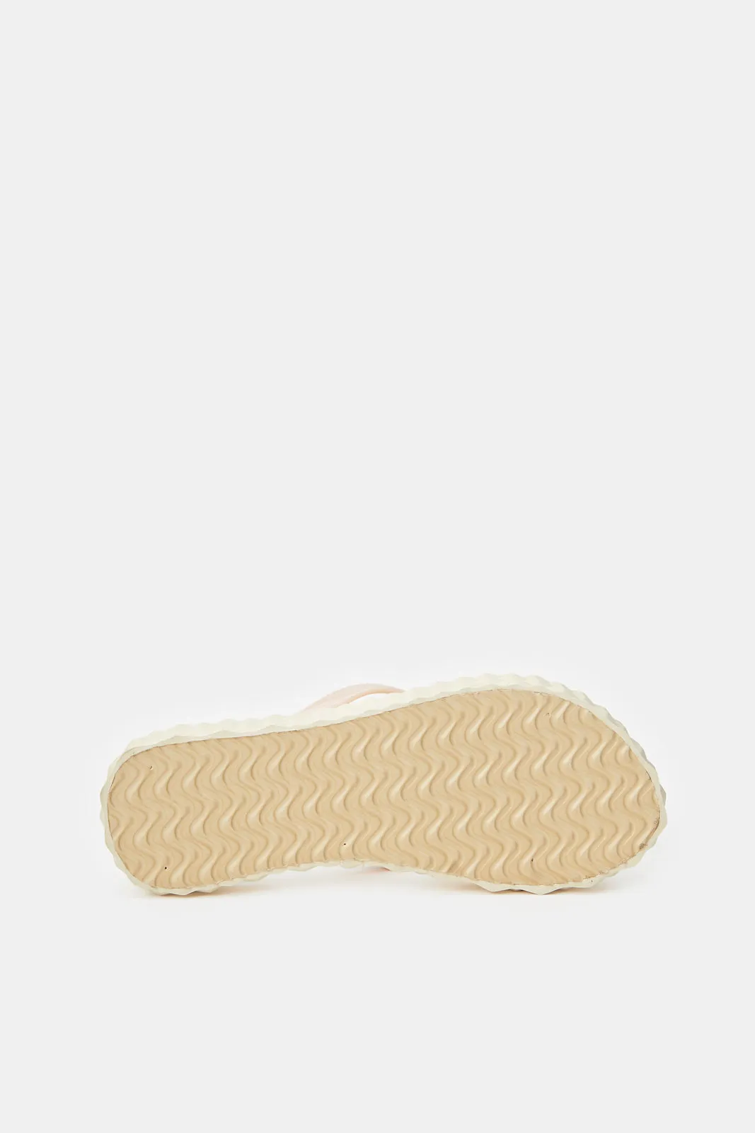 Women Ivory Textured Flip Flop