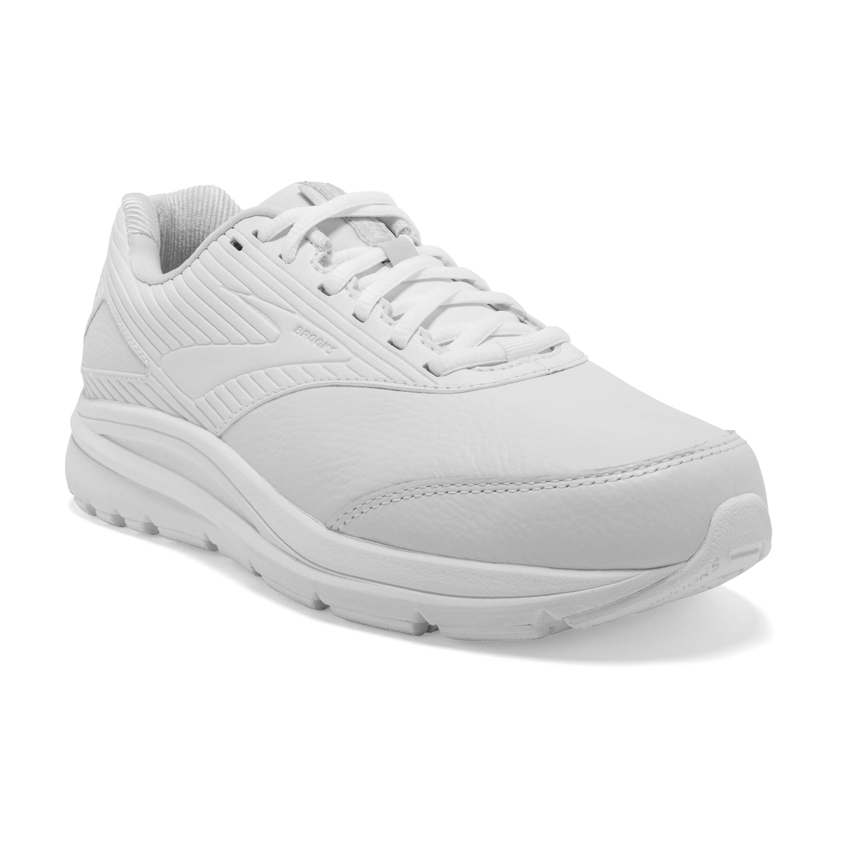 Women's Brooks Addiction Walker 2 Color: White/ White