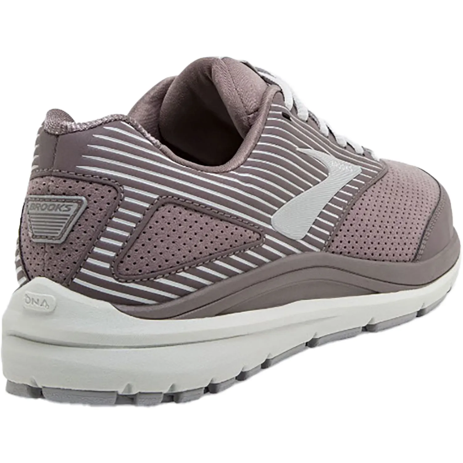 Women's Brooks Addiction Walker Alloy/Oyster/Peach Suede