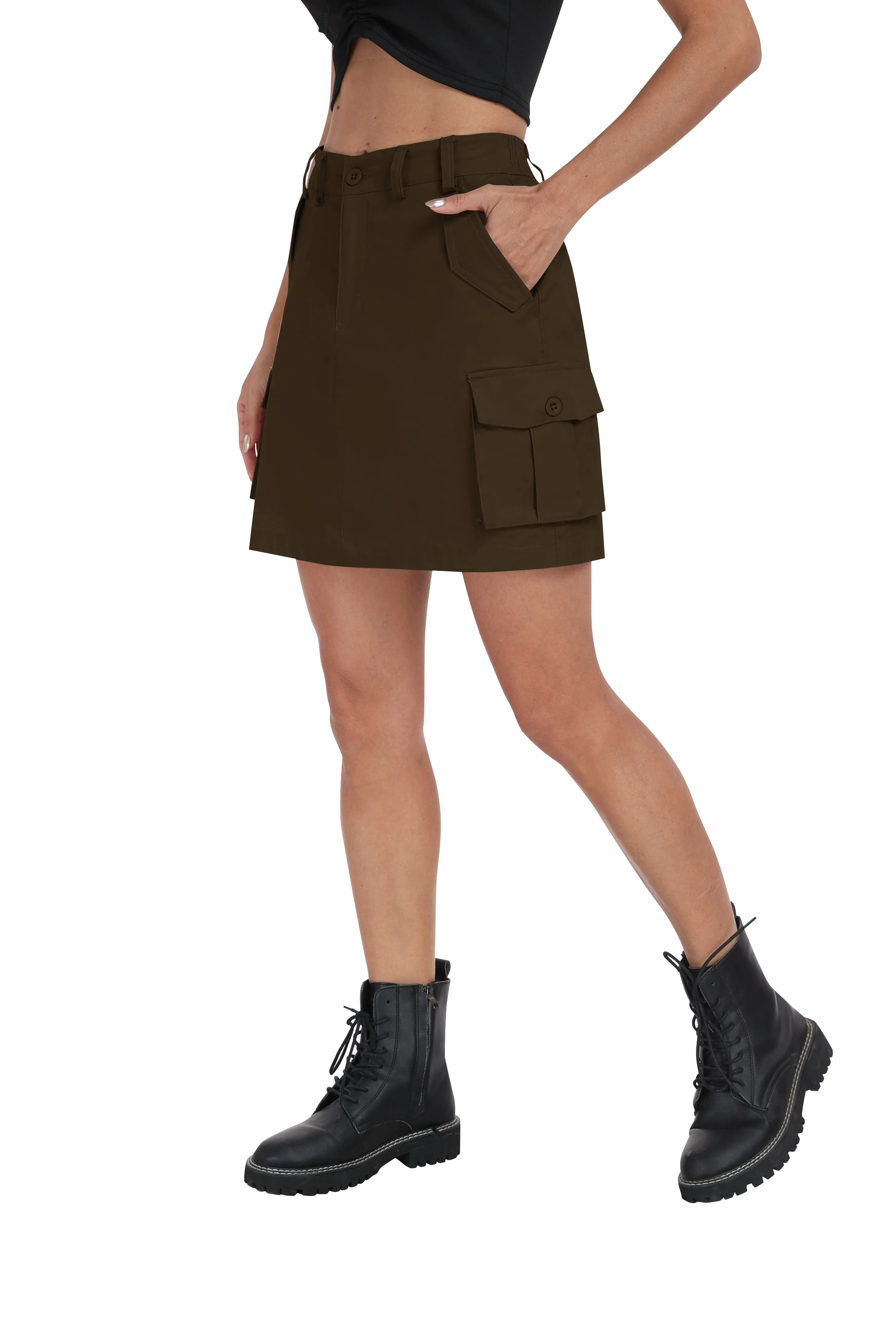 Women's casual summer cargo skirt