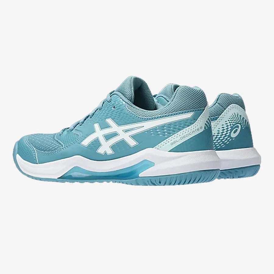 Women's Gel-Dedicate 8 Wide (Gris Blue/White)