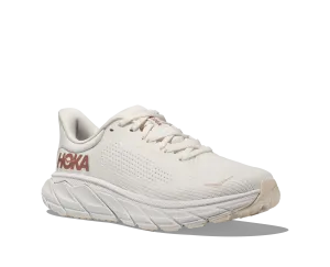 Women's Hoka Arahi 7 Color: Blanc De Blanc / Rose Gold