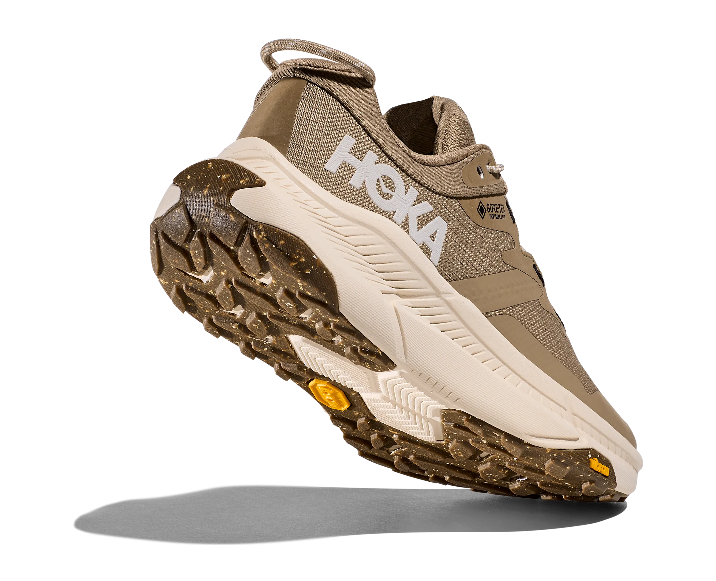 Women's Hoka Transport GTX Color: Dune / Eggnog