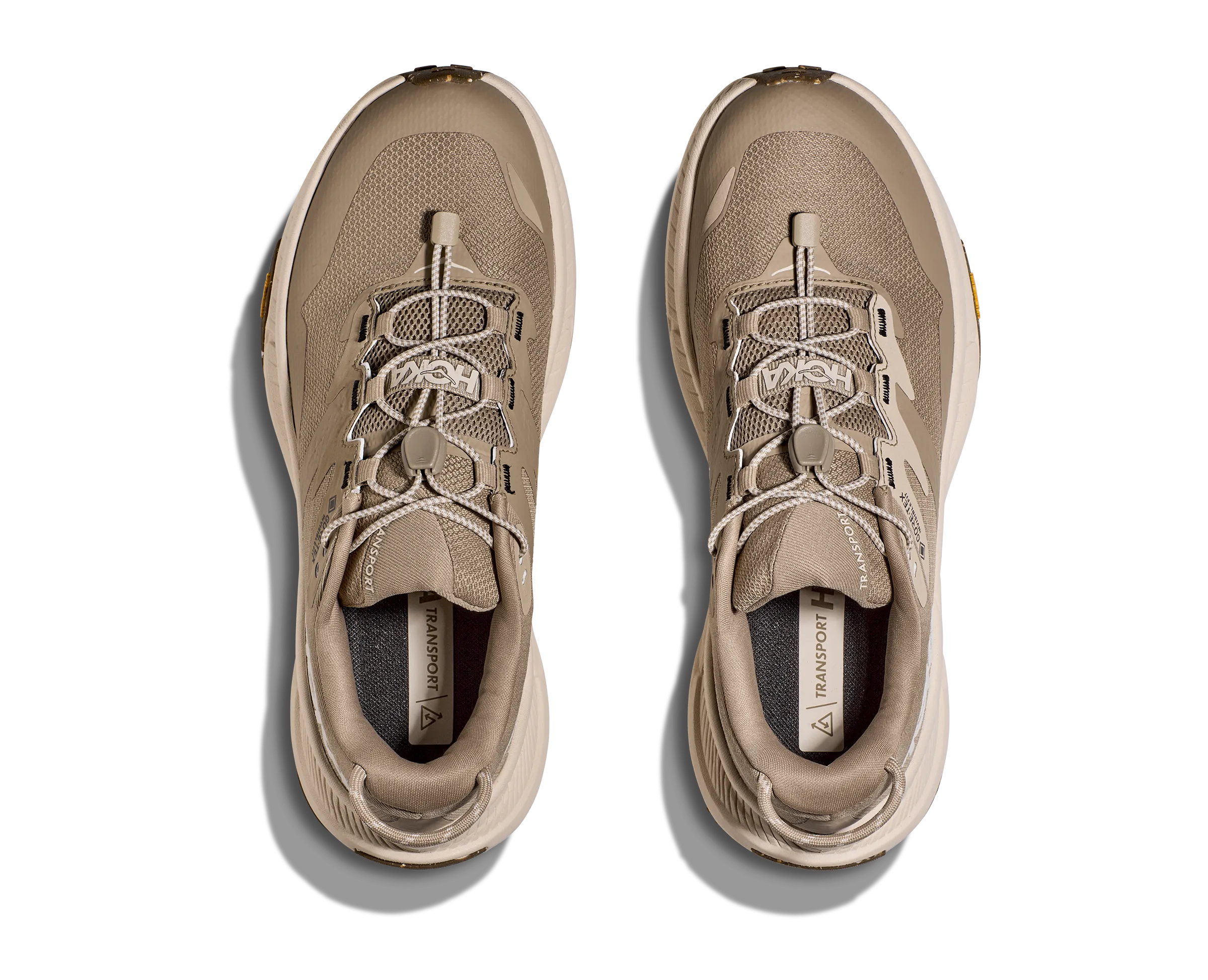 Women's Hoka Transport GTX Color: Dune / Eggnog