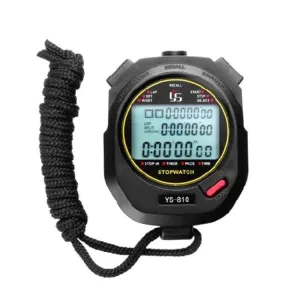 YS Electronic Stopwatch Timer Training Running Watch, Style: YS-810 10 Memories (Black)